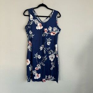 Floral Blooming Woman Purple  Cheetah Flutty Sleeve Empire- Waist Dress